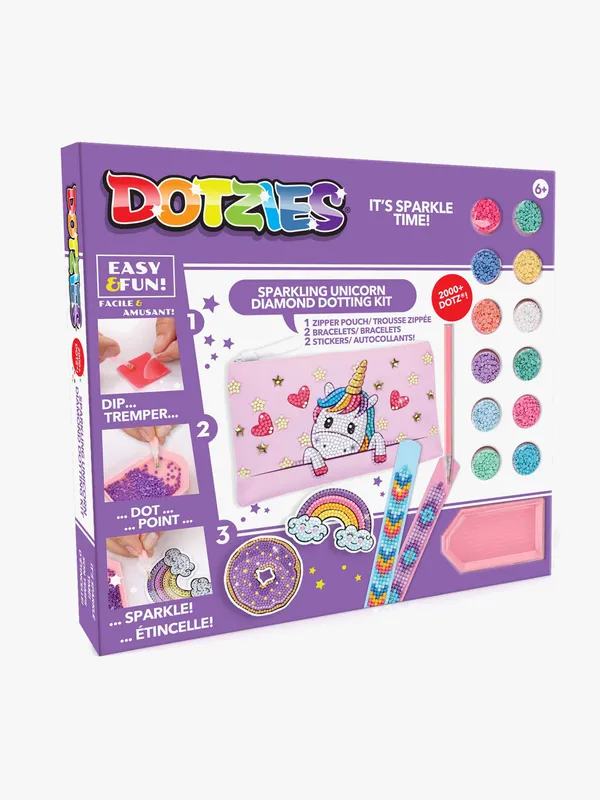 DiamondDotz Dotzies Aktivitetsset – Baby Unicorn