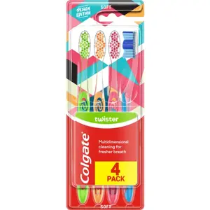 Colgate Toothbrush Twister Soft 4-pack