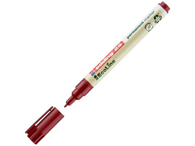 Permanentmarker Edding 25 Ecoline röd