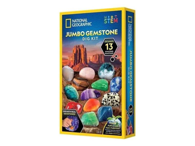 Jumbo Ädelstens Grävkit National Geographic