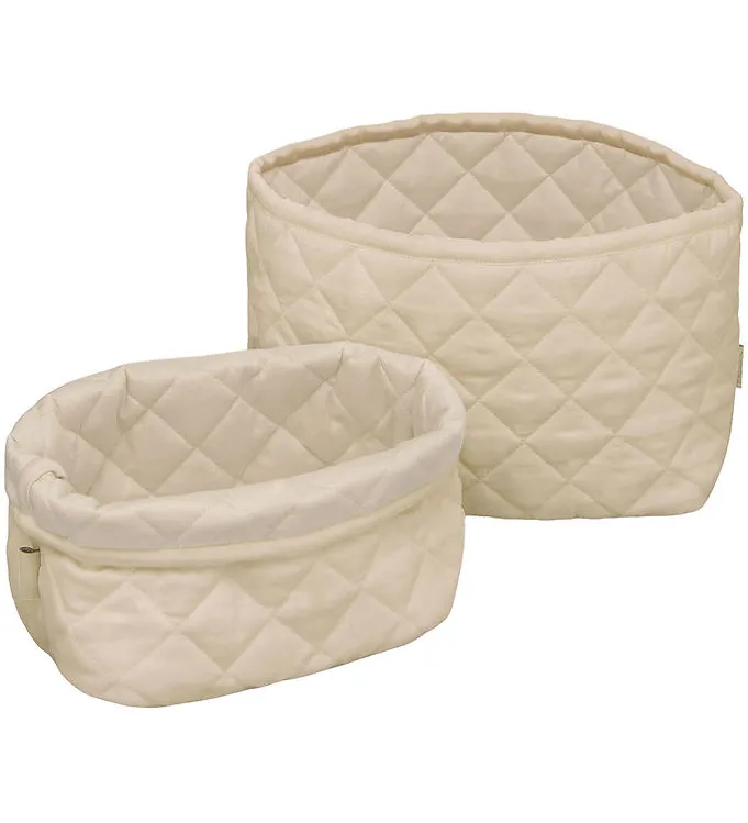 Cam Cam Förvaringskorgar - 2-pack - 22×15/24×17 cm - Praliné