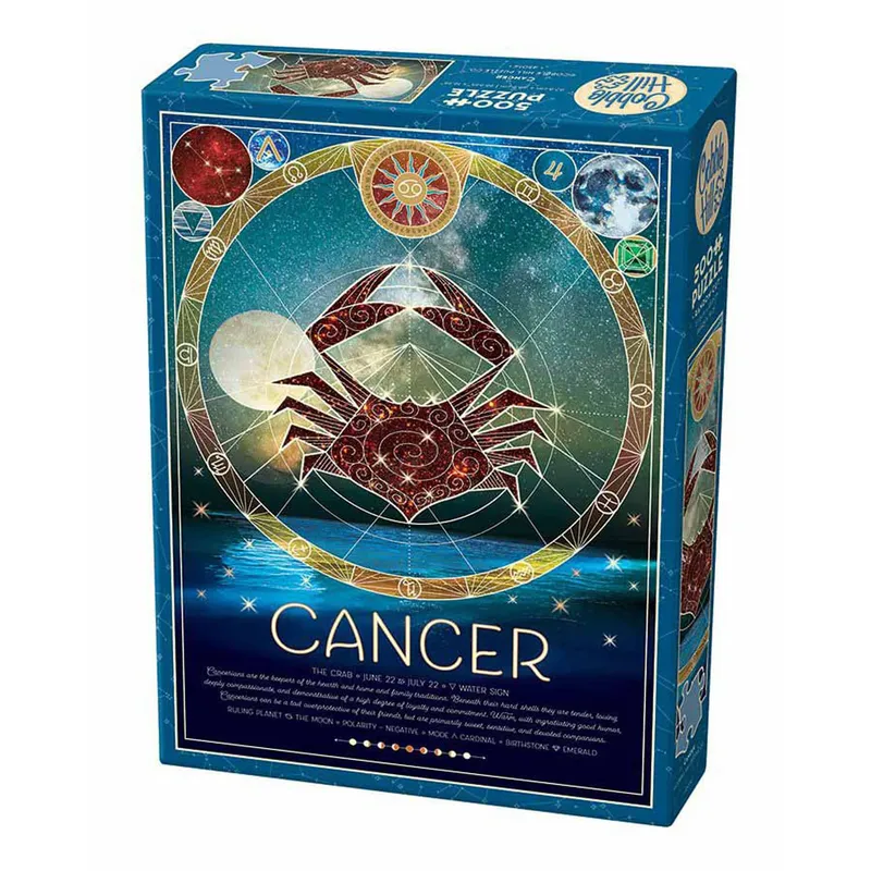 Pussel Zodiac Cancer 500 bitar, Cobble Hill