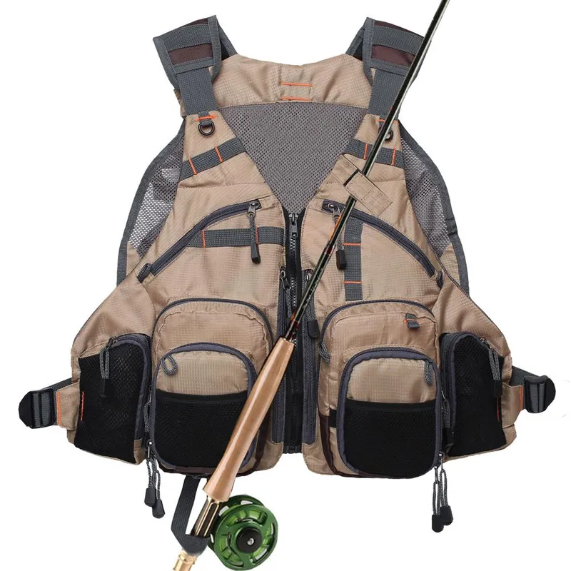 Kylebooker flugfiskeväst Pack FV01 khaki