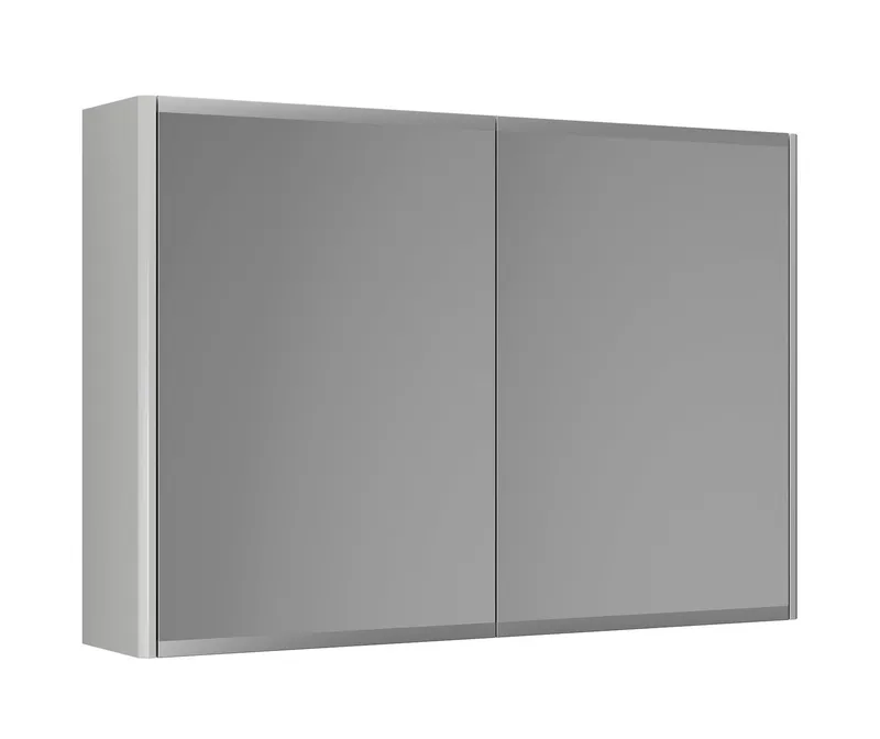 Gustavsberg Graphic Spegelskåp 80 cm, dubbelsidig Grå