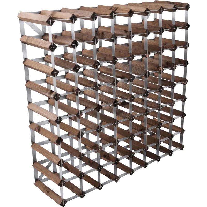 Traditional wine rack Vinställ Påbyggnadsbart 72 Flaskor Dark oak