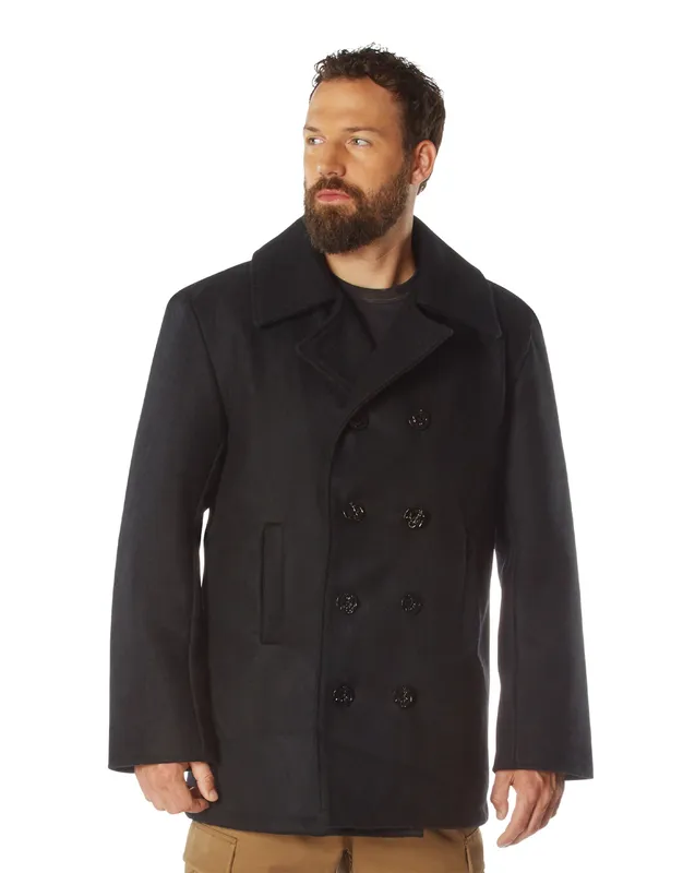 Rothco Ull Peacoat skepparkavaj Svart (#7108)