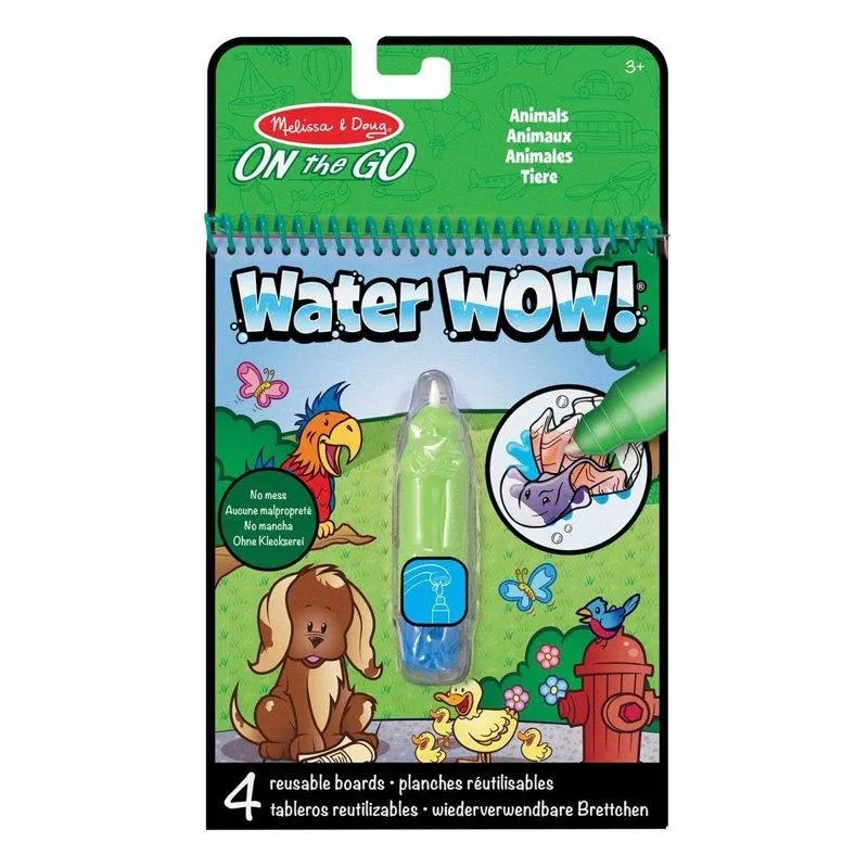 Water WOW! Water-Reveal Målarbok Djur Spin Master