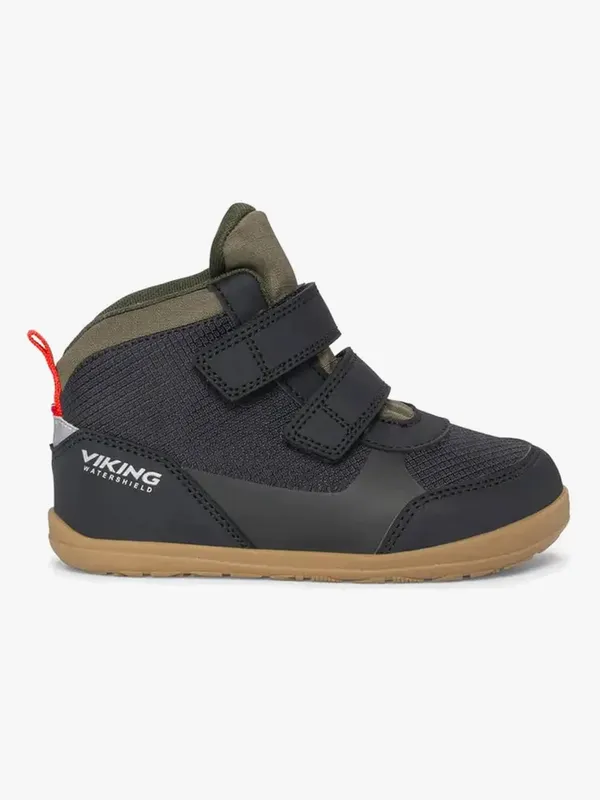 Viking Aspen Barefoot 2V Mid Vattentäta Sneakers, Black, 34