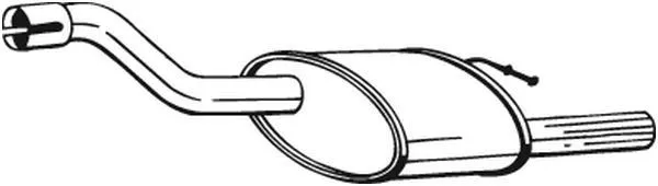 Bakre ljuddämpare BOSAL 154-373