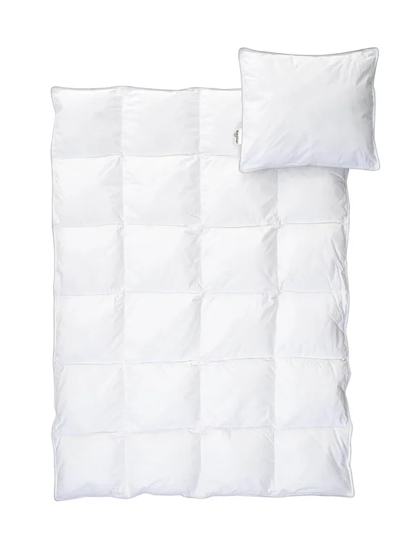 BabyDan Täcke/Kudde – Junior – 40×45/100×140 – Microfiber – Vit