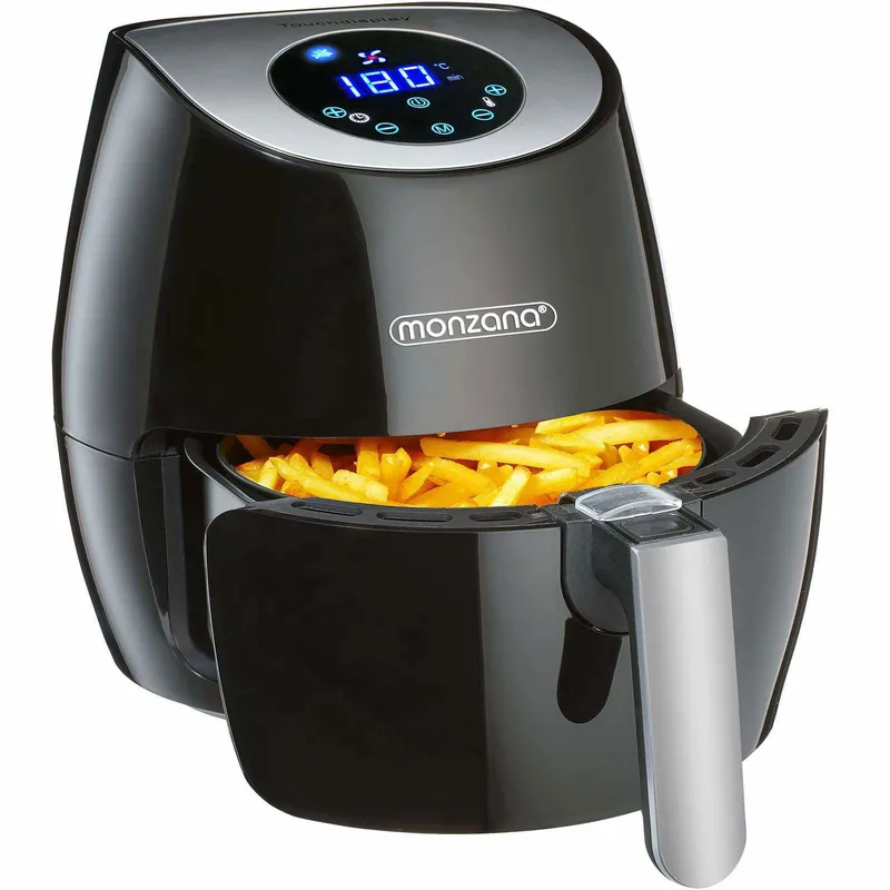 Airfryer 9-i-1 svart, berøringsskjerm, 1500W, 3,6L