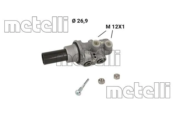 Huvudbromscylinder METELLI 05-1281