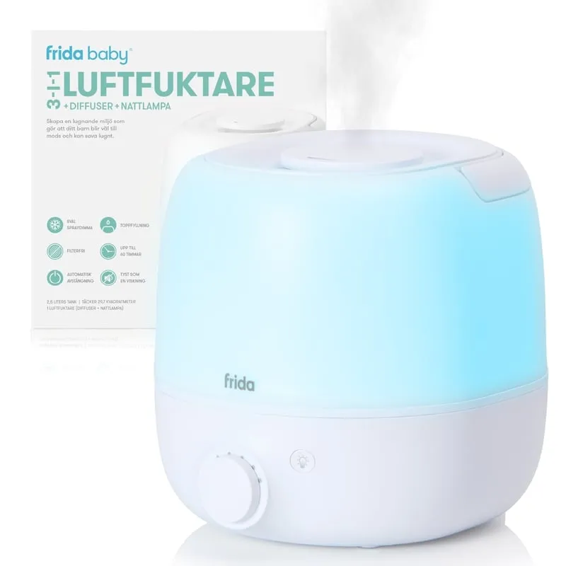 Köp 2 få 20% | Frida Baby 3-i-1 Luftfuktare + Diffuser + Nattlampa