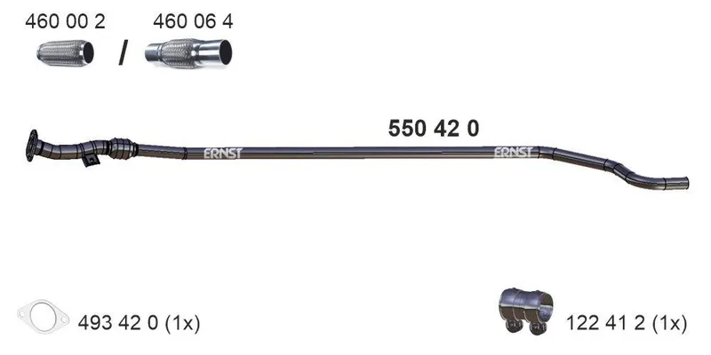 Avgasrör ERNST 550420