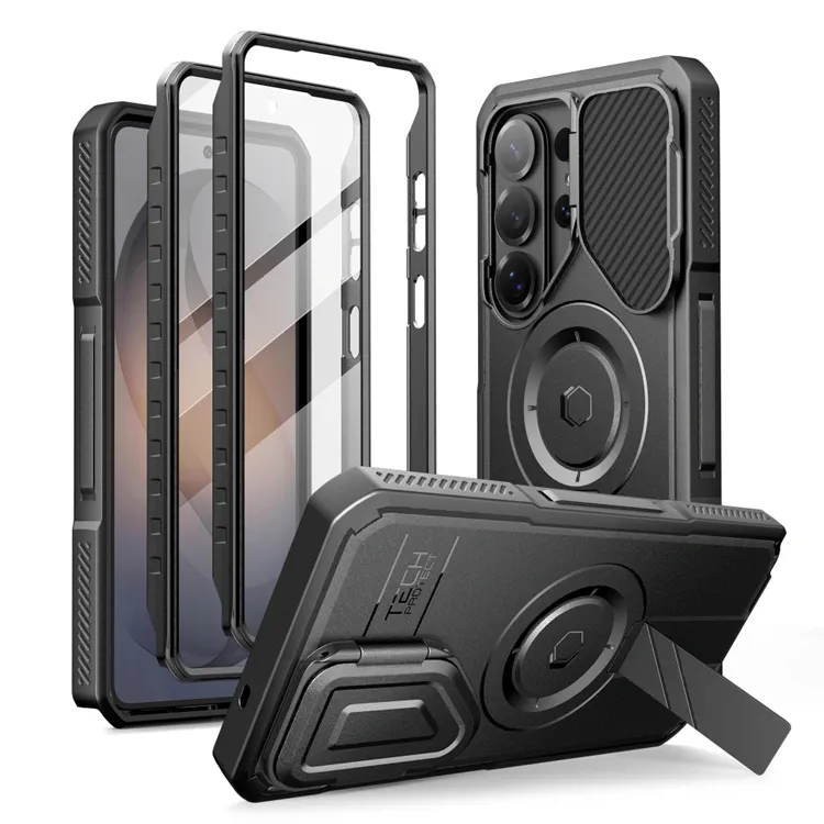 Tech-Protect Kevlar MagSafe 2-Set Case for Samsung Galaxy S26 Ultra - Black (#0040)