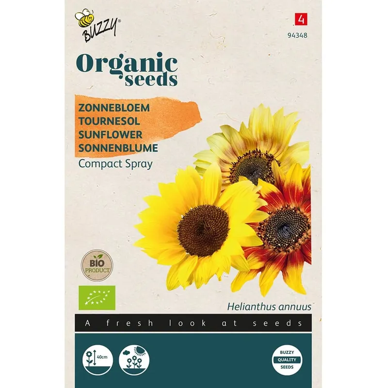 Buzzy® fröer – Solros Compact Spray mix