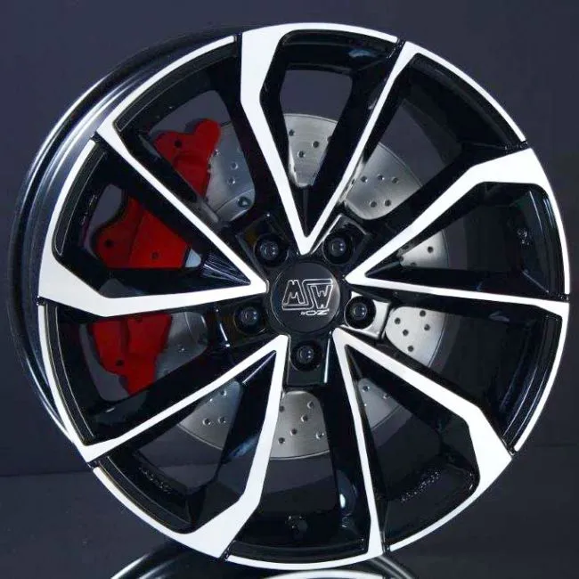 MSW 42 Gloss Black Polished – 8/18 5/112 ET28 B66.5