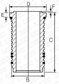 GOETZE ENGINE 14-676420-00 Cylinderfoder
