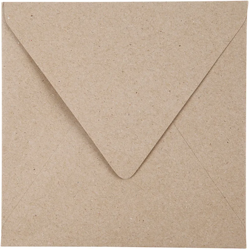 Kuvert Naturfärg 16×16 cm 50-pack
