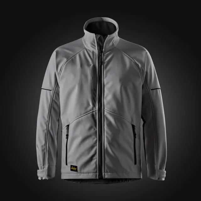 JACKA SOFTSHELL VINDTÄT GRÅ/SVART STL XS | Beijerbygg Byggmaterial