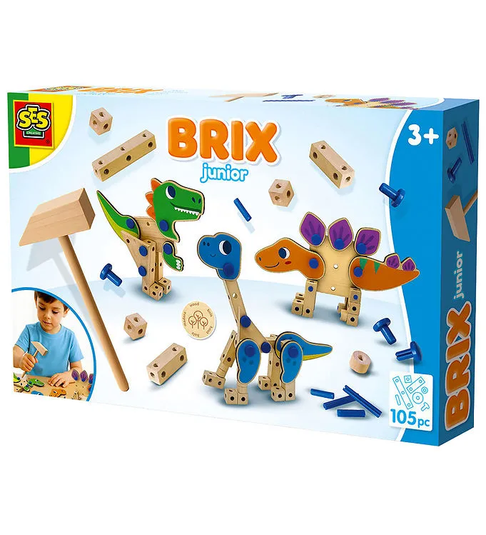 SES Creative Kreativt lekset – Brix Junior – Dinosaurier