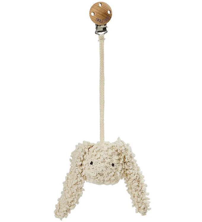 Smallstuff Barnvagnshänge - Kanin - White Boucle