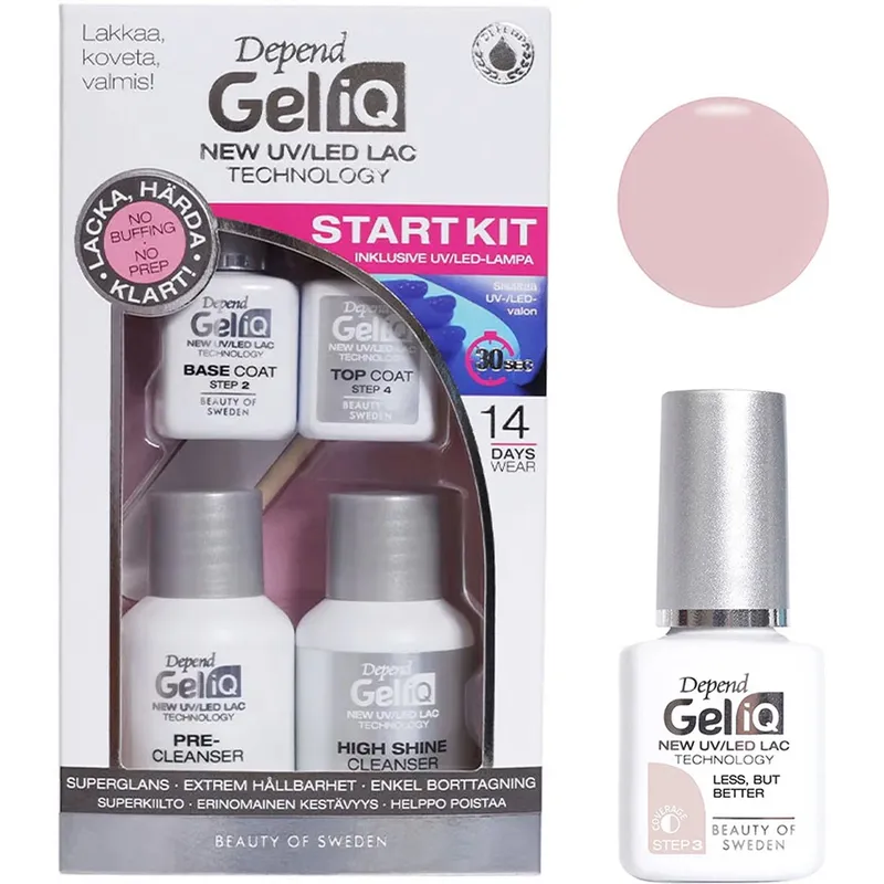 Depend Gel Manicure Essentials Set Start Kit, Less But Better & Bordeaux Lips