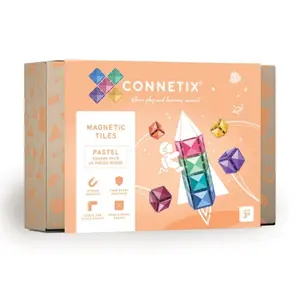 Connetix Magnet Set - 40 Delar - Pastel Square Expansion Pack