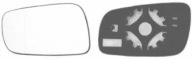 Backspegelglas VAN WEZEL 7620837