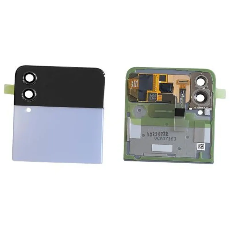 Galaxy Z Flip 4 Baksida med Display – Blå