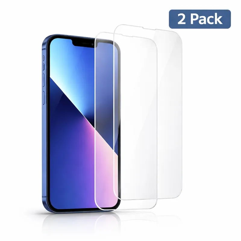 2-Pack – iPhone 13 / iPhone 13 Pro – Härdat Glas Displayskydd