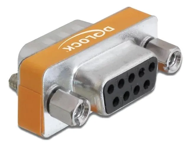 Delock – Nollmodemadapter – DB-9 (hane) till DB-9 (hona)