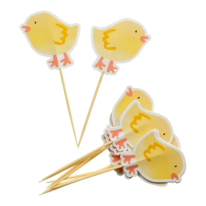 Tårtdekoration Kyckling 12 cm 10-pack