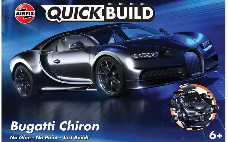Airfix Quickbuild Bugatti Chiron – Svart