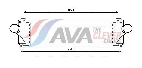 Intercooler AVA COOLING SYSTEMS IV4129
