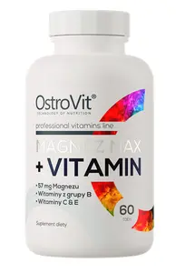 OstroVit - Magnez MAX + Vitamin, 60 tabletter