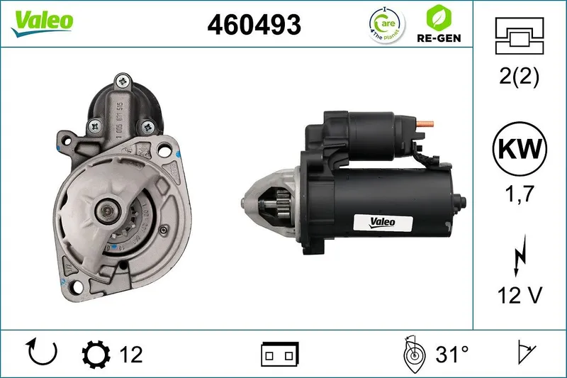 Startmotor VALEO 460493