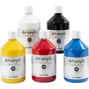 Akrylfärg Pigment 500ml 5st/fp