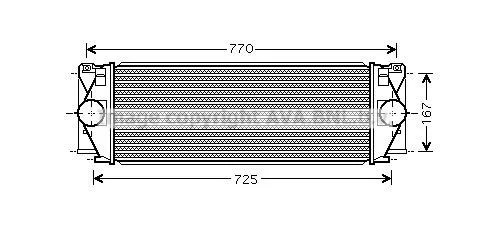 Intercooler AVA COOLING SYSTEMS MS4396