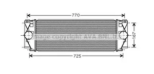 Intercooler AVA COOLING SYSTEMS MS4396