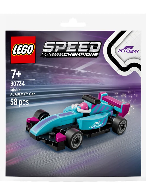 LEGO F1 ACADEMY minibil 30734 Speed Champions, 58 delar