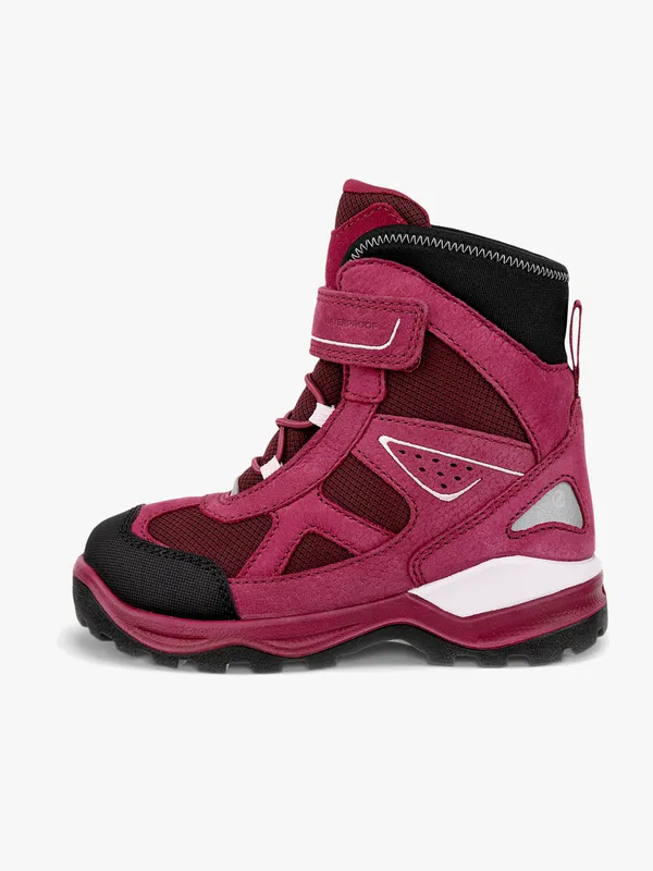 Ecco Snow Mountain WP 1V Vinterkängor Jr, Black/Red Plum/Dark Ruby, 39 – Bäst i test