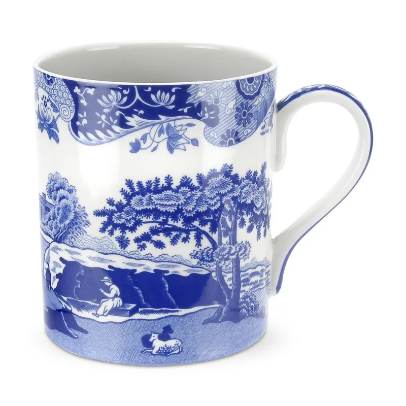 Blue Italian mugg blå/vit