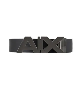 A|X Armani Exchange för män. 951058CC50543120 Läderbälte svart, marinblå (36), Casual, Klassisk, Hud, Marino