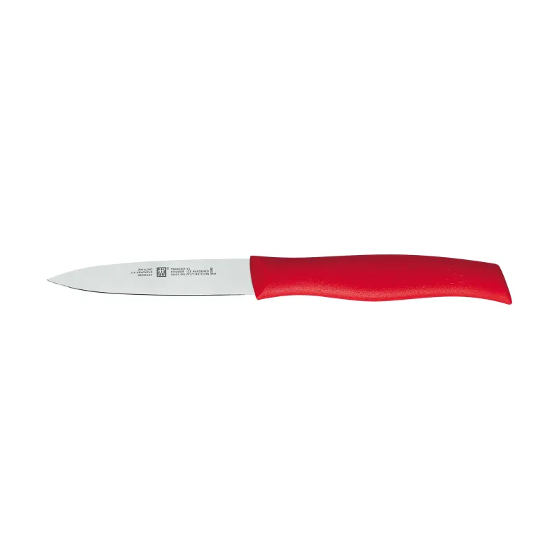Zwilling Zwilling Twin grip spetsig grönsakskniv 9 cm Röd-rostfritt stål