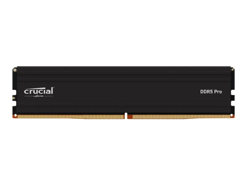 Crucial Pro – DDR5 – modul – 32 GB – DIMM 288-pin låg – 5600 MT/s / PC5-44800 – CL46 – 1.1 V – ej buffrad – on-die ECC – mattsvart