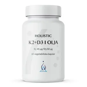 Holistic K2+D3 i olja, 60 vegetabiliska kapslar 60 st