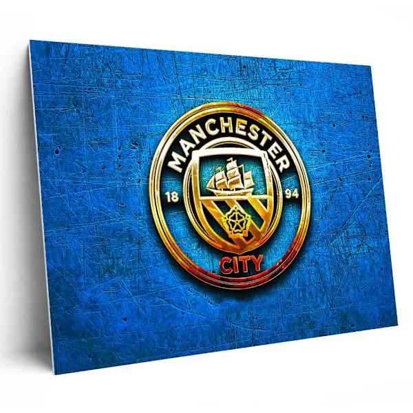 Skylt / Tavla – Manchester City – 59×42 cm – A2 – Väggdekoration