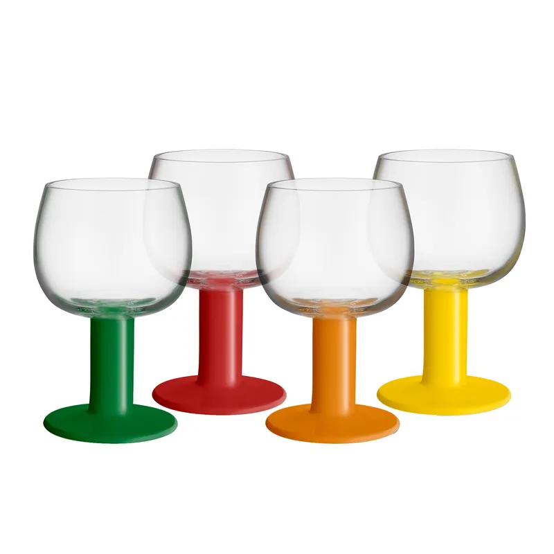 Kosta boda Fars Glas vinglas 40 cl 4-pack, mixade färger