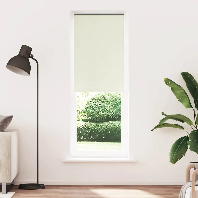 vidaXL Rullgardin mörkläggning naturvit 85×230 cm tygbredd 80,7 cm
